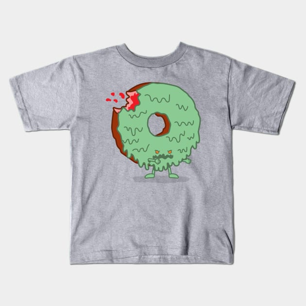 The Zombie Donut Kids T-Shirt by nickv47